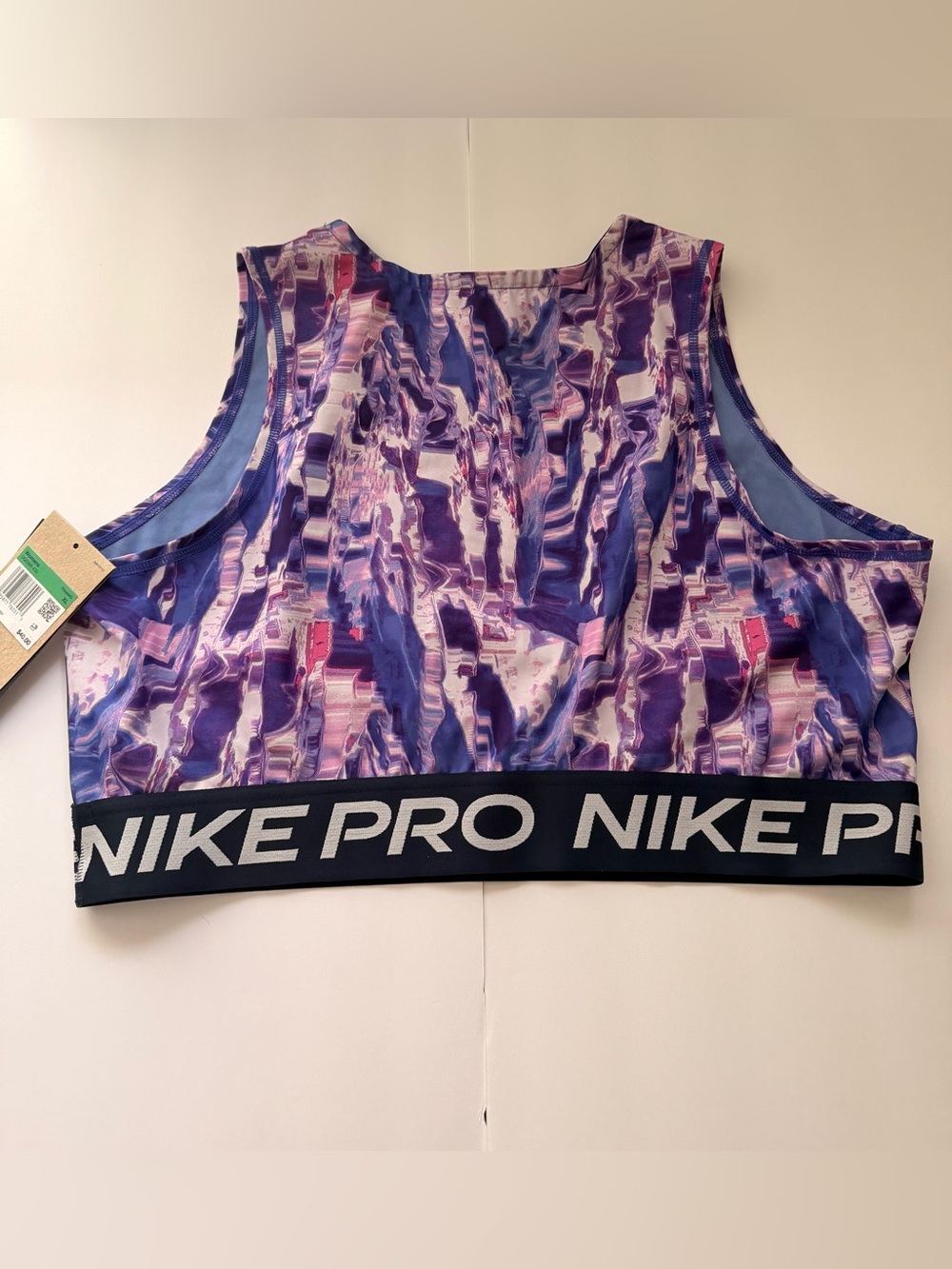 Nike Pro Purple and Pink Dry-Fit Racerback Sports Bra - Picture 2 of 7